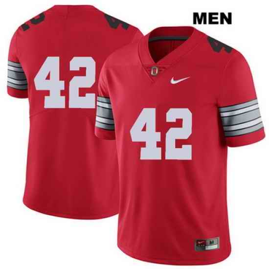 Bradley Robinson Stitched Ohio State Buckeyes Authentic Mens  42 2018 Spring Game Nike Red College Football Jersey Without Name Jersey